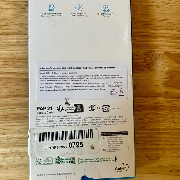 Anker MagGo Magnetic Case with Stand (360% Ring Stand, For iPhone 15 Pro Max) - Picture 6 of 7